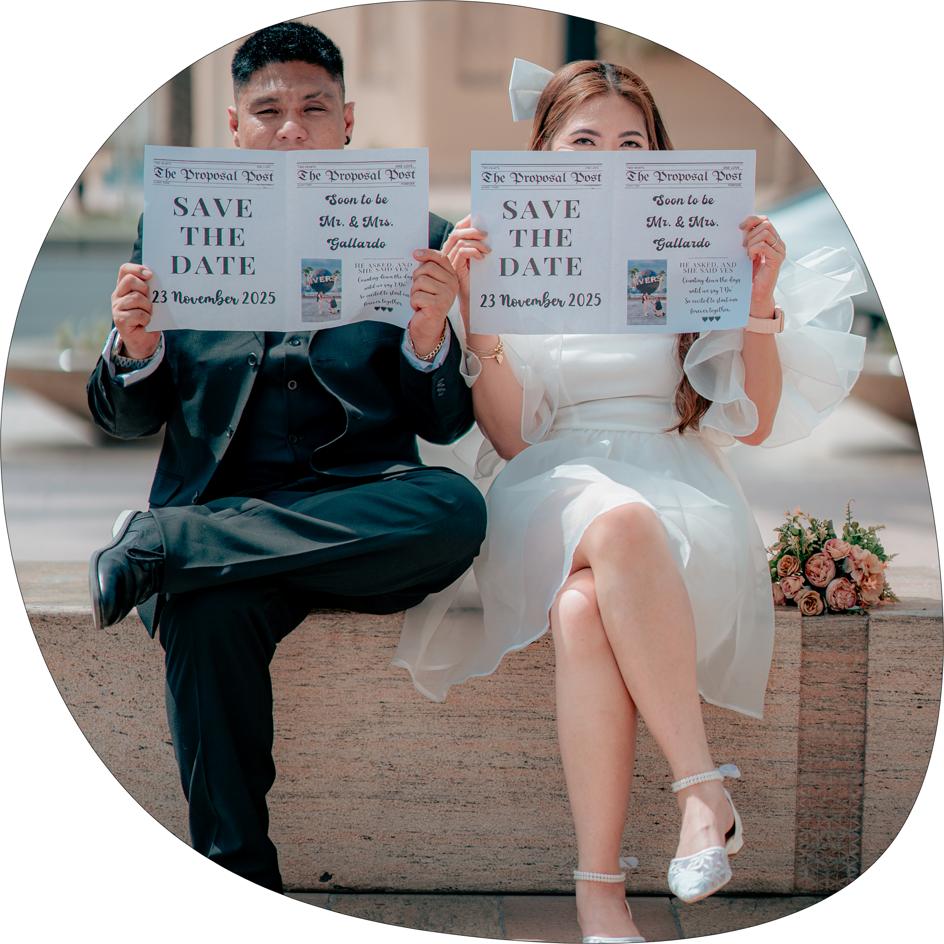 Save the date newspaper